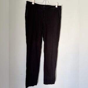 CAbi Black Capote Ponte Straight Leg Trousers Size 8 Career Work Pants Classic